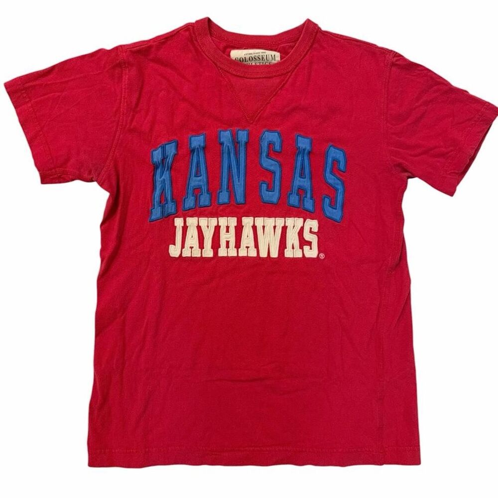 colosseum athletics Red Kansas Jayhawks cotton t-shirt
